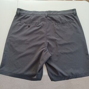 Ben Hogan Mens Performance Golf Shorts Grey Geometric Pattern Size 36 Stretch